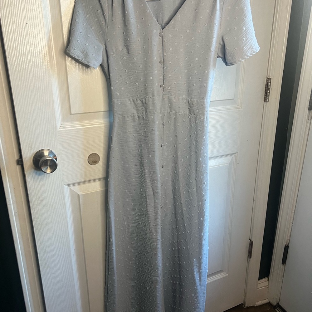 Elegant Light Gray Maxi Dress